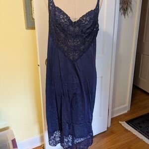 Vintage Navy Slip Dress